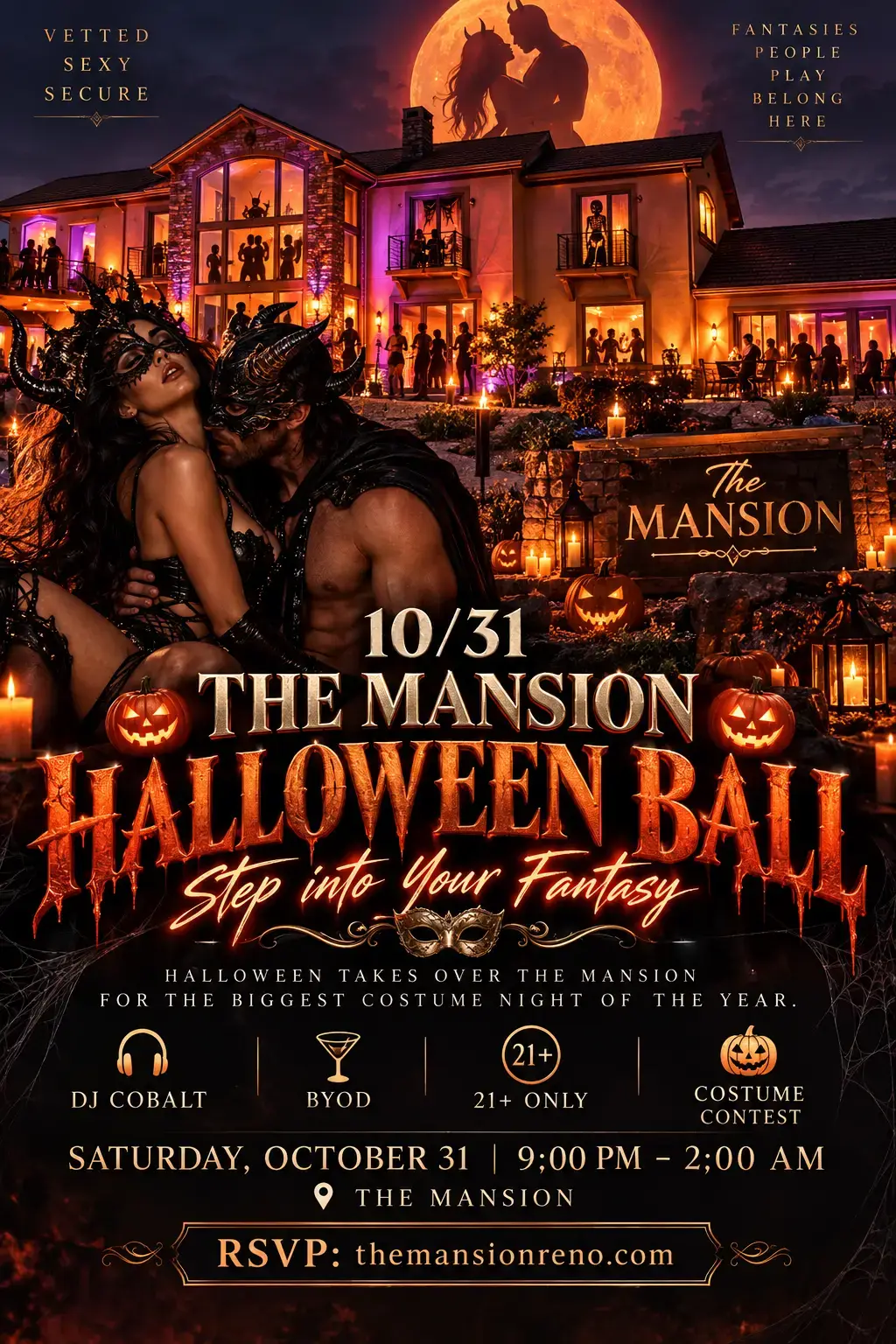 October 31 Mansion Halloween Ball